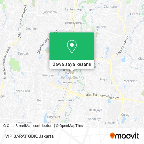 Peta VIP BARAT GBK