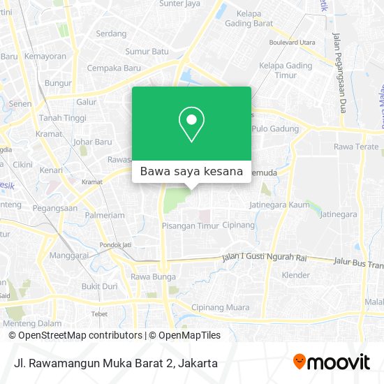 Peta Jl. Rawamangun Muka Barat 2