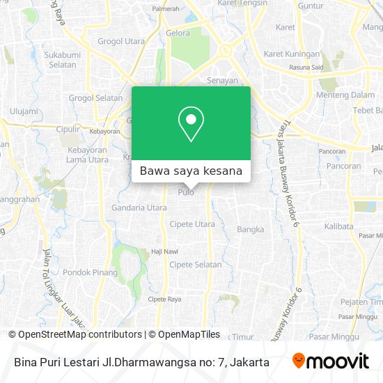 Peta Bina Puri Lestari Jl.Dharmawangsa no: 7