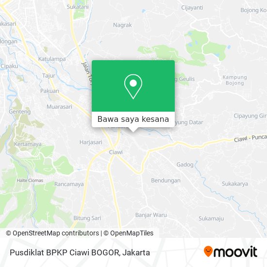 Peta Pusdiklat BPKP Ciawi BOGOR