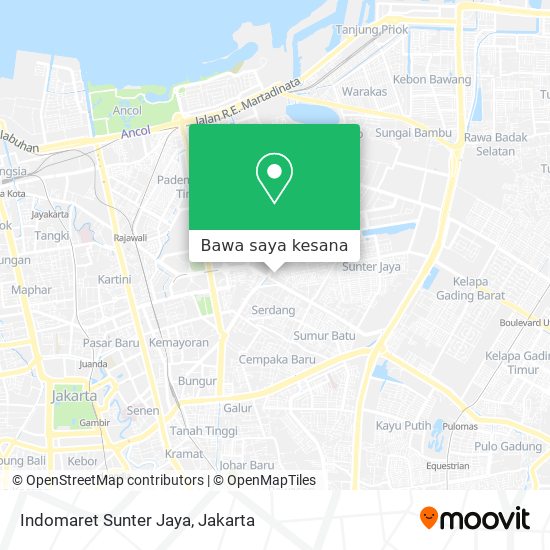 Peta Indomaret Sunter Jaya