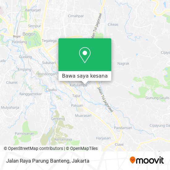 Peta Jalan Raya Parung Banteng