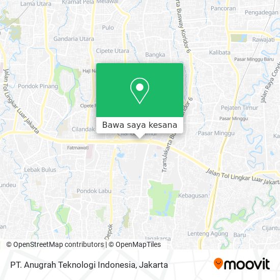 Peta PT. Anugrah Teknologi Indonesia