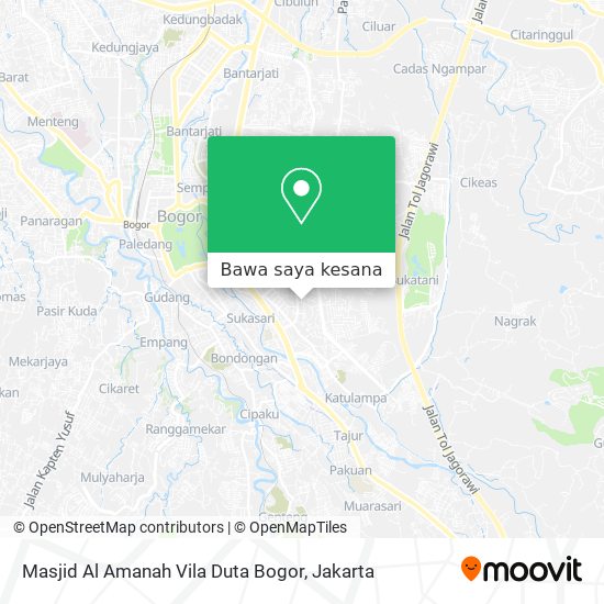 Peta Masjid Al Amanah Vila Duta Bogor