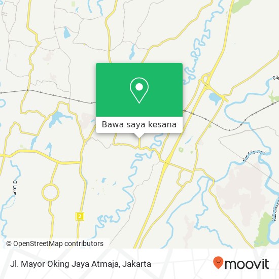 Peta Jl. Mayor Oking Jaya Atmaja