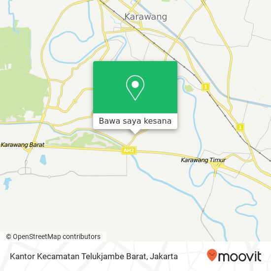 Peta Kantor Kecamatan Telukjambe Barat