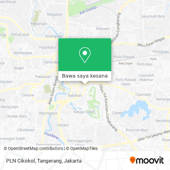 Peta PLN Cikokol, Tangerang