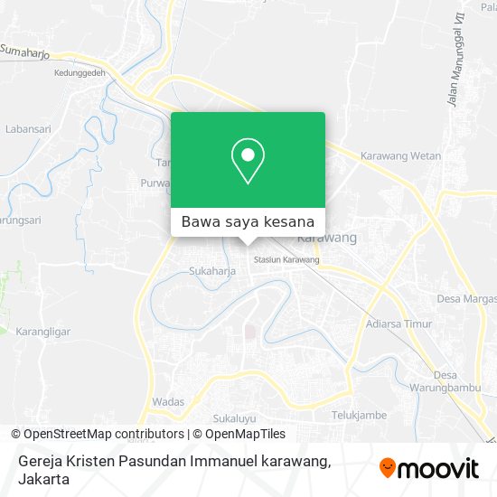 Peta Gereja Kristen Pasundan Immanuel karawang