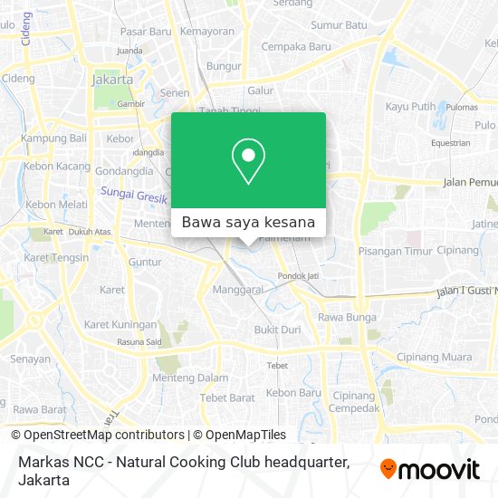 Peta Markas NCC - Natural Cooking Club headquarter