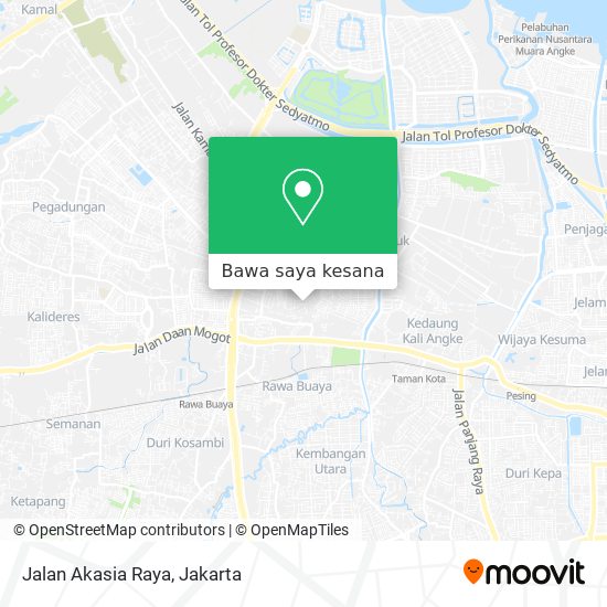 Peta Jalan Akasia Raya