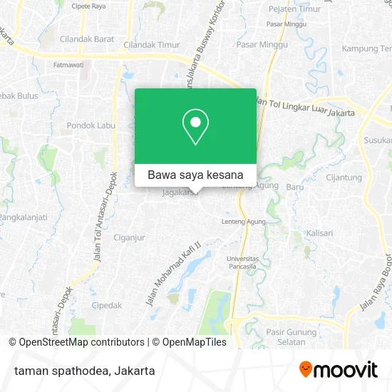 Peta taman spathodea