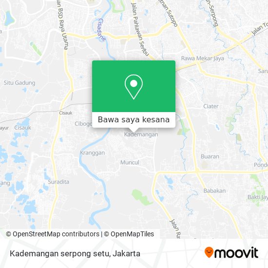 Peta Kademangan serpong setu