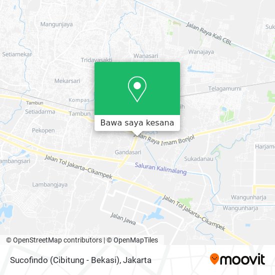 Peta Sucofindo (Cibitung - Bekasi)