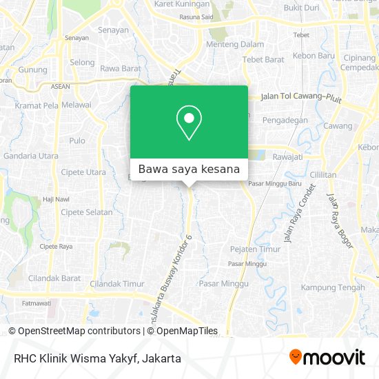 Peta RHC Klinik Wisma Yakyf