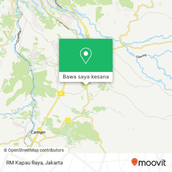 Peta RM Kapau Raya, Jalan Raya Bogor Sukabumi Ciawi Bogor