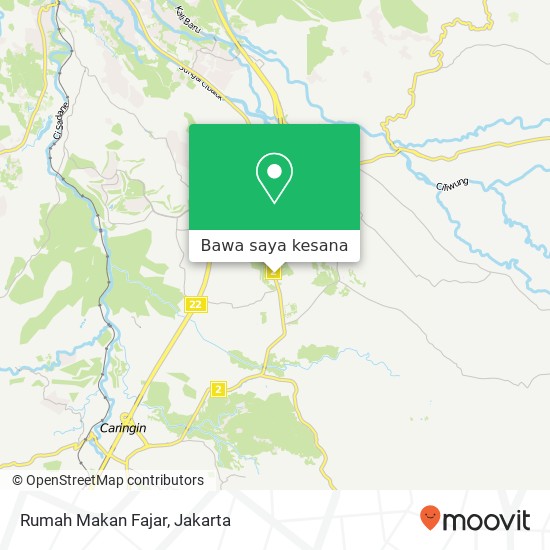 Peta Rumah Makan Fajar, Jalan Raya Bogor Sukabumi Bogor Selatan Bogor Kota 16138