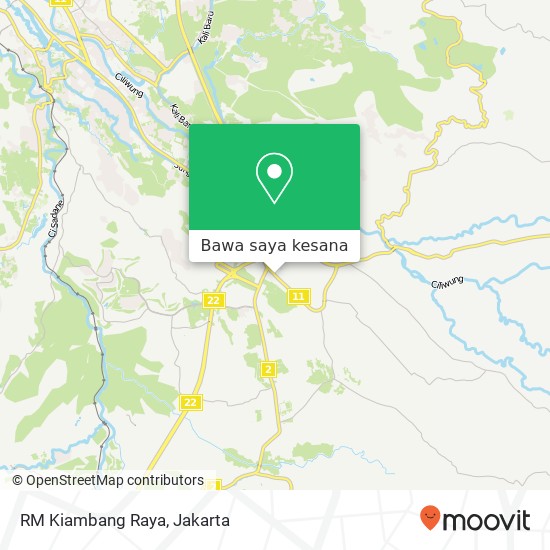 Peta RM Kiambang Raya, Jalan Raya Puncak Ciawi Bogor