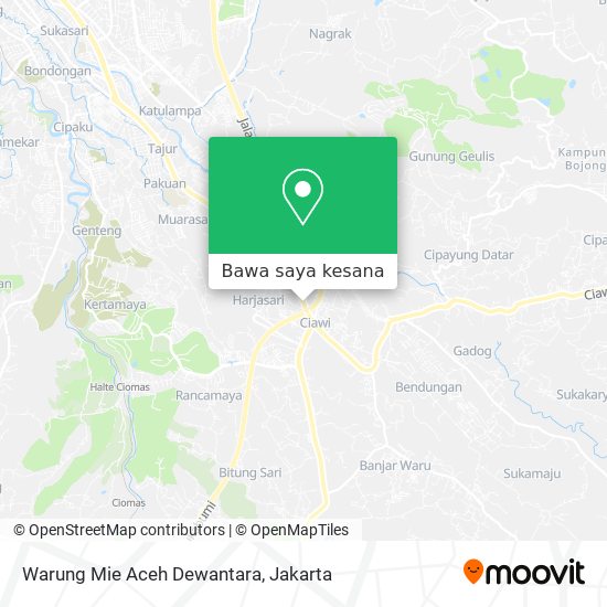 Peta Warung Mie Aceh Dewantara