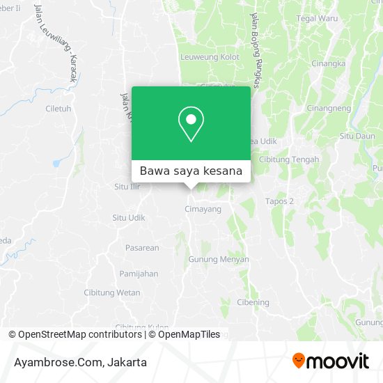 Peta Ayambrose.Com, Jalan Kapten Dasuki Bakri Pamijahan Bogor Kabupaten 16698