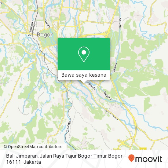 Peta Bali Jimbaran, Jalan Raya Tajur Bogor Timur Bogor 16111