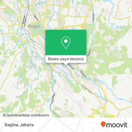 Peta Bagline, Jalan Raya Tajur Bogor Timur Bogor 16111