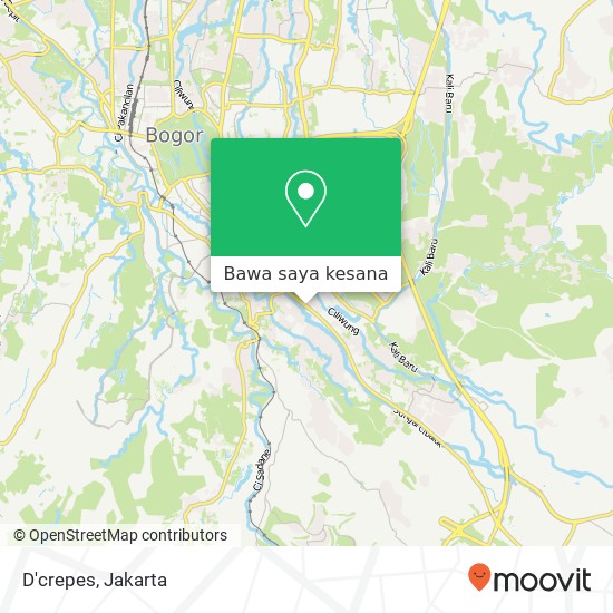 Peta D'crepes, Bogor Timur Bogor