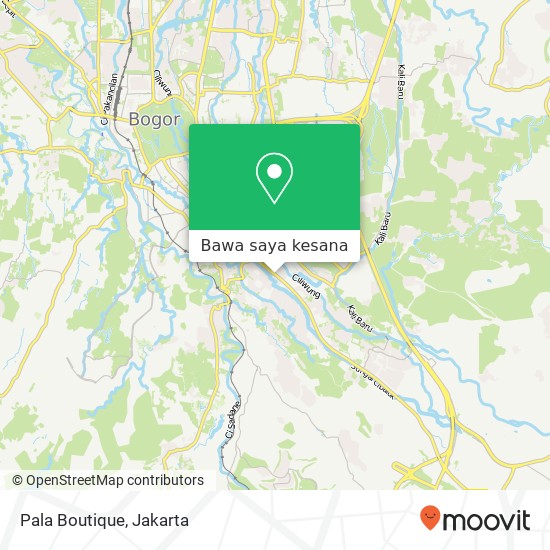 Peta Pala Boutique, Jalan Raya Tajur Bogor Timur Bogor 16142