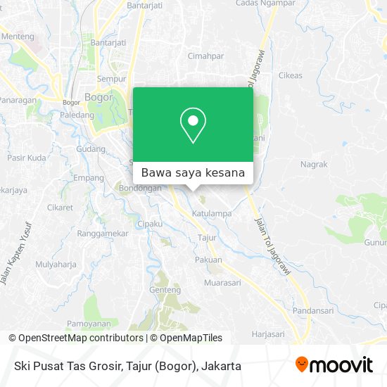 Peta Ski Pusat Tas Grosir, Tajur (Bogor)