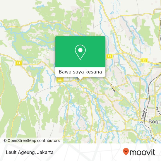 Peta Leuit Ageung, Jalan KH R. Abdullah Bin Nuh Bogor Barat Bogor