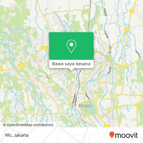 Peta Rfc, Jalan Cimanggu Bogor Tengah Bogor 16124