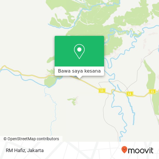 Peta RM Hafiz, Jalan Raya Cibeber Leuwiliang Bogor