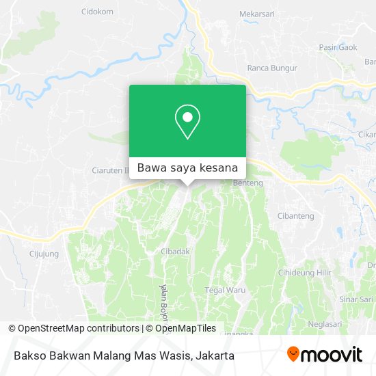 Peta Bakso Bakwan Malang Mas Wasis