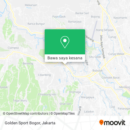 Peta Golden Sport Bogor