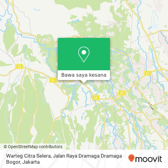 Peta Warteg Citra Selera, Jalan Raya Dramaga Dramaga Bogor