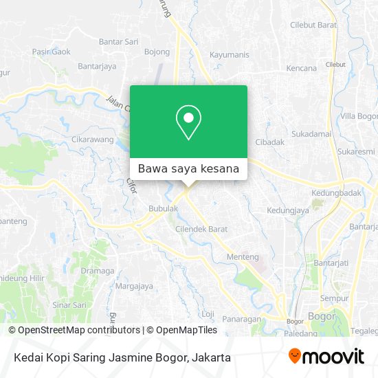 Peta Kedai Kopi Saring Jasmine Bogor