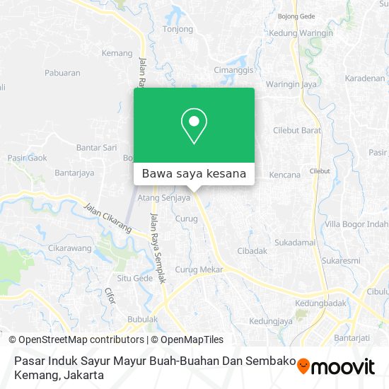 Peta Pasar Induk Sayur Mayur Buah-Buahan Dan Sembako Kemang