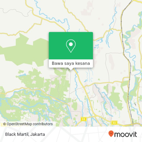 Peta Black Martil, Jalan Salabenda Kemang Bogor Kabupaten 16319