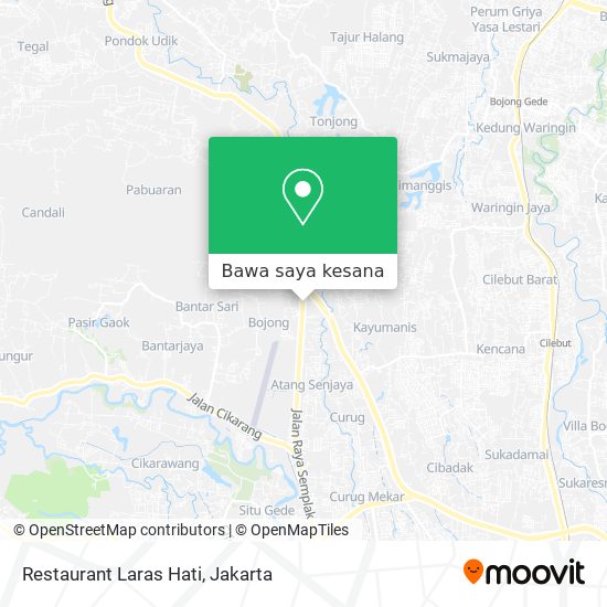 Peta Restaurant Laras Hati