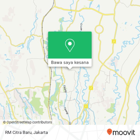 Peta RM Citra Baru, Jalan Mandala Raya Cibinong Bogor 16913