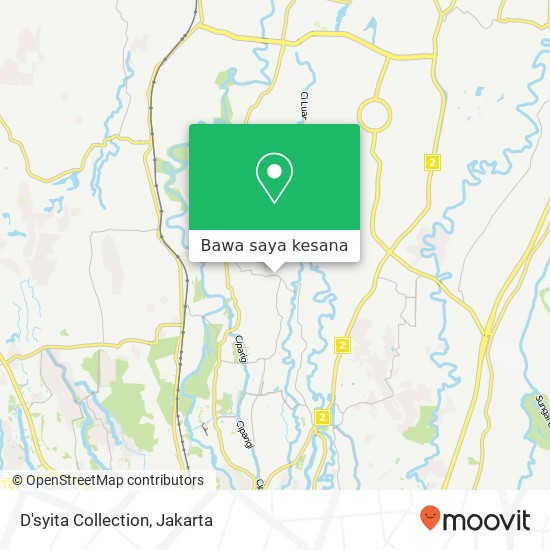 Peta D'syita Collection, Jalan Mandala Raya Cibinong Bogor 16913