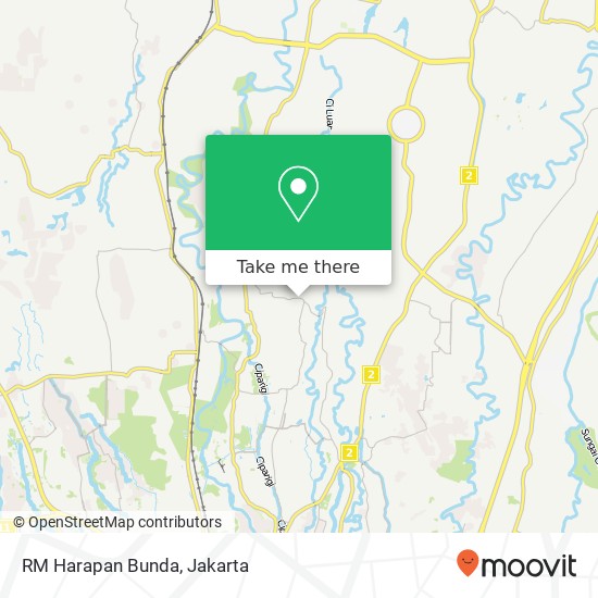 Peta RM Harapan Bunda, Jalan Mandala Raya Cibinong Bogor 16913