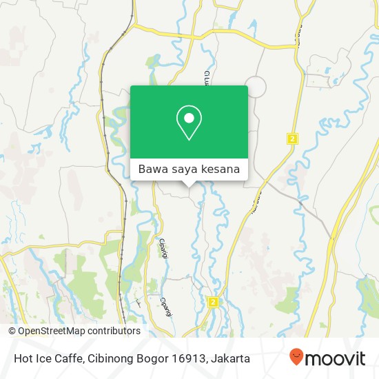 Peta Hot Ice Caffe, Cibinong Bogor 16913