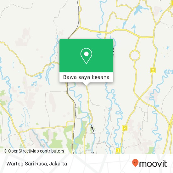 Peta Warteg Sari Rasa, Jalan Raya Pemda Kedung Halang Cibinong Bogor 16158