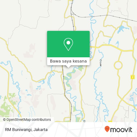 Peta RM Buniwangi, Jalan Lembah Hijau Taya Bojong Gede Bogor 16923