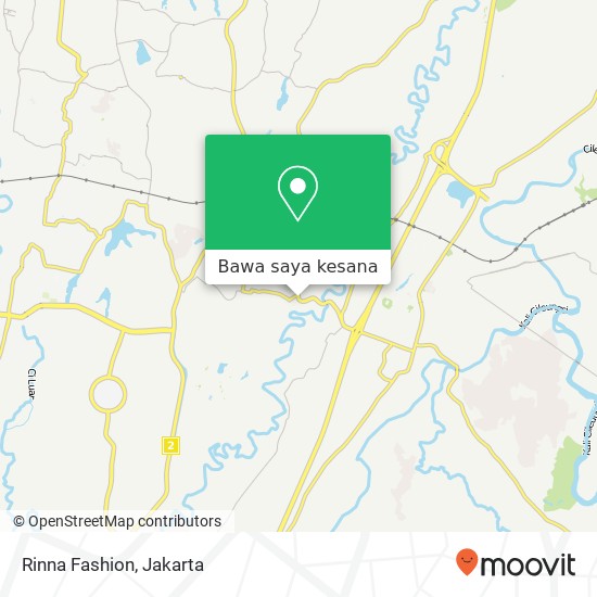 Peta Rinna Fashion, Jalan Mayor Oking Cibinong Bogor 16911