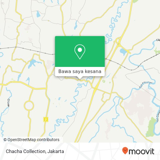 Peta Chacha Collection, Jalan Mayor Oking Cibinong Bogor 16911