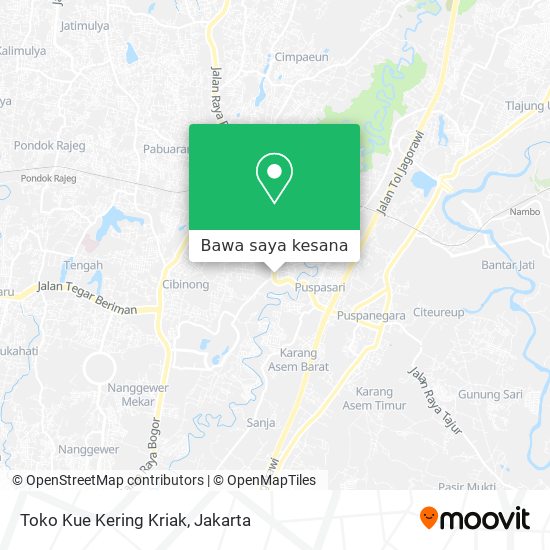 Peta Toko Kue Kering Kriak
