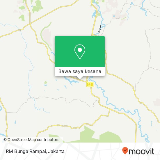 Peta RM Bunga Rampai, Jalan Jampang Kemang Bogor 16330
