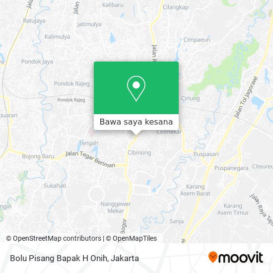 Peta Bolu Pisang Bapak H Onih