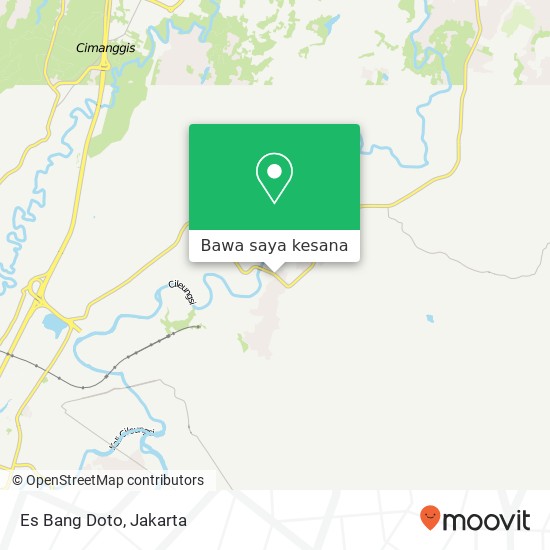 Peta Es Bang Doto, Jalan Narogong Kelapa Nunggal Bogor Kabupaten 16873